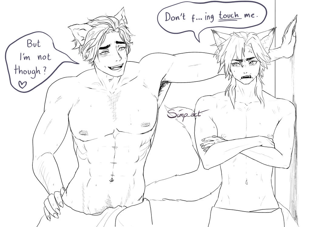 Line art - half body + add. character $56